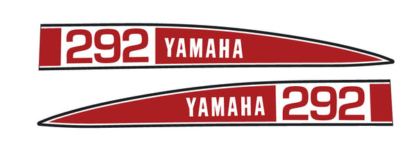1972 Yamaha SR 292 Hood Decals