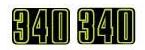 1973 Arctic Cat Cheetah 340 Side Decals
