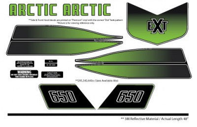 1973 Arctic Cat EXT Decal Set