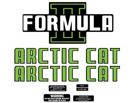1973 Arctic Cat Formula II Decal Set
