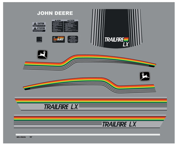 1982 John Deere Trailfire LX Decal Set