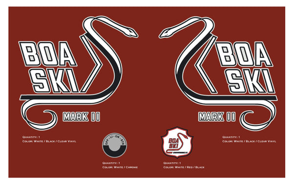 1970 Boa-Ski Mark II Decal Set