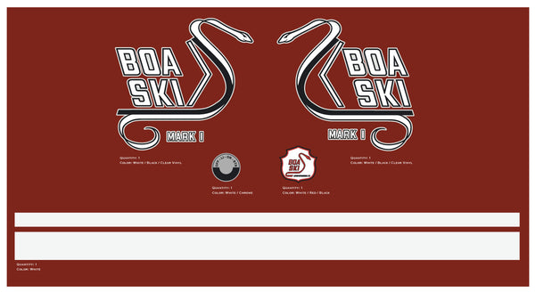 1970 Boa-Ski Mark I Decal Set