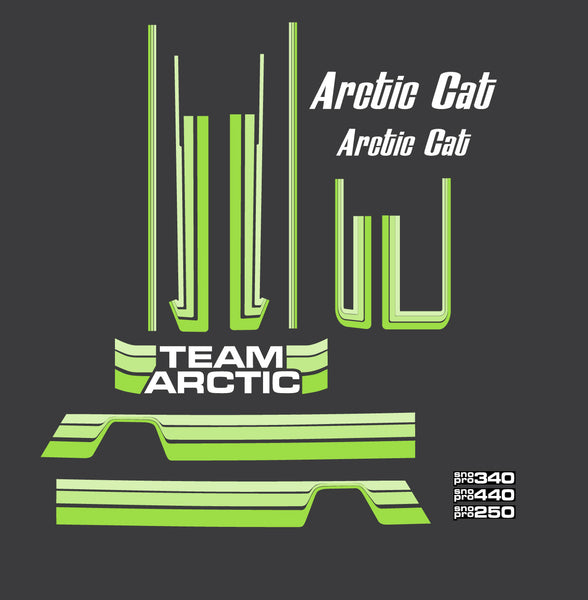 1980 Arctic Cat Sno Pro Decal Set