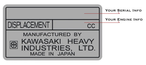 Kawasaki / Arctic Cat Engine Decals