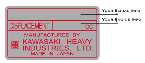 Kawasaki / Arctic Cat Engine Decals