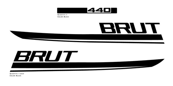BRUT 440 Hood Decals