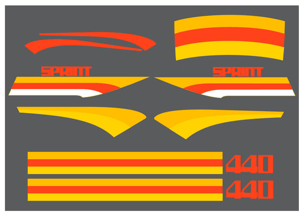 Bolens 1972 Sprint 440 Decals