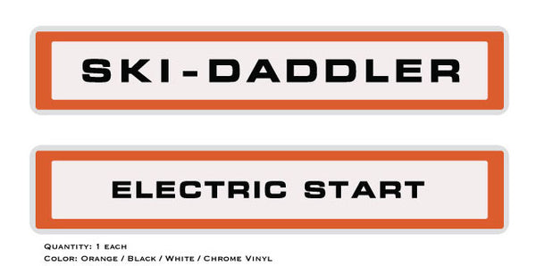 AMF Ski Daddler 1300 Electric Start Decals