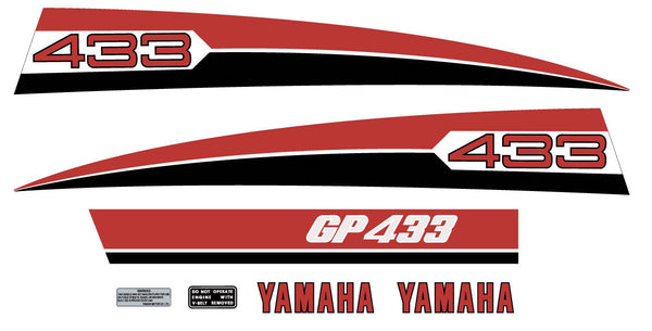 1974 YAMAHA GP 433 Hood Decals