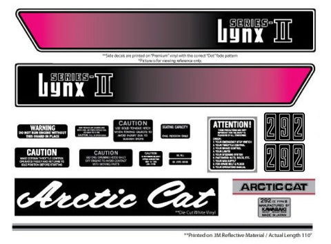 1974 Arctic Cat Lynx I/II Decal Set