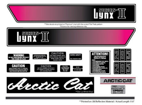 1974 Arctic Cat Lynx I/II Decal Set