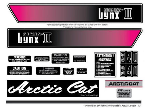 1974 Arctic Cat Lynx I/II Decal Set