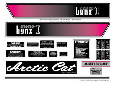 1974 Arctic Cat Lynx I/II Decal Set