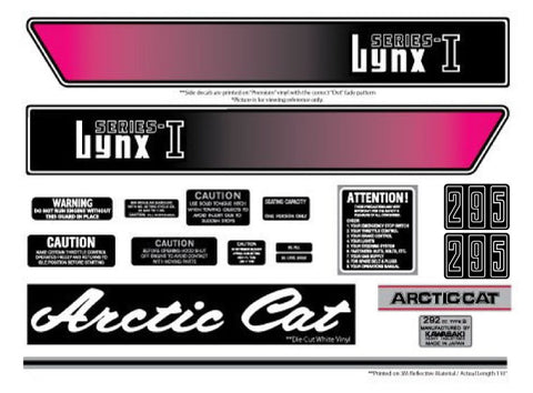 1974 Arctic Cat Lynx I/II Decal Set