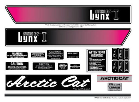 1974 Arctic Cat Lynx I/II Decal Set