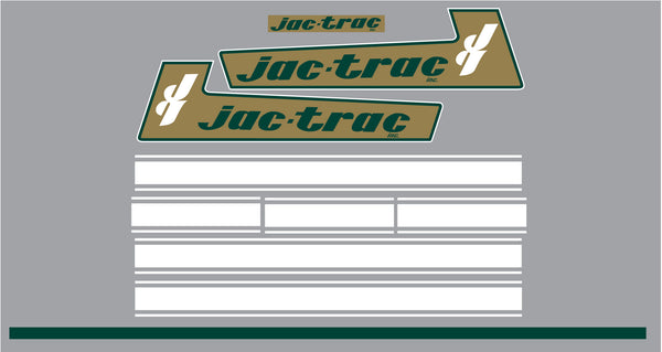 1971 -72 Jac -Trac Hood Decals
