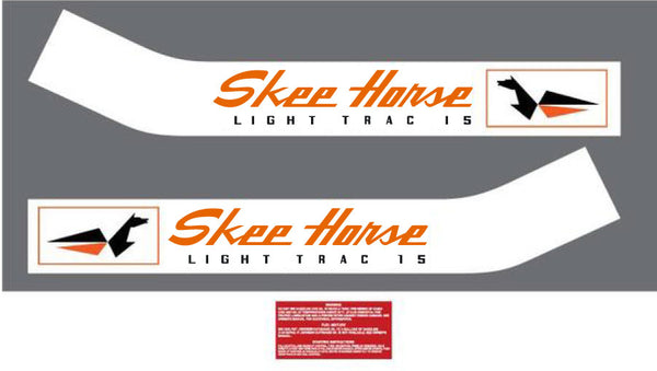 1968 Johnson Skee-Horse Light Trac Decal Set