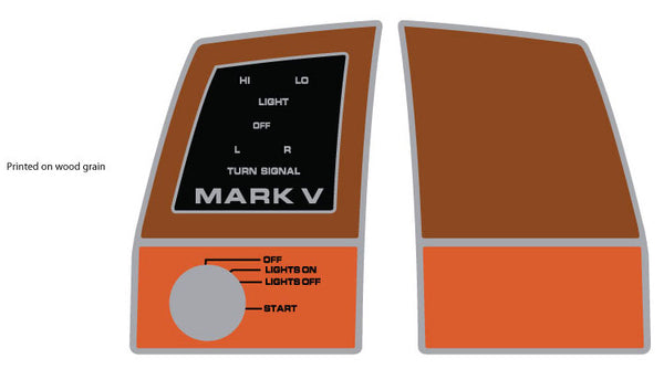 AMF 1970 Ski Daddler Mark V Dash Decals