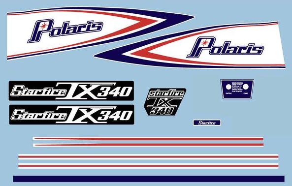 1976 Polaris TX/Starfire Main Decals