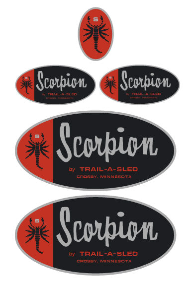 1965-67 Scorpion Hood Decal