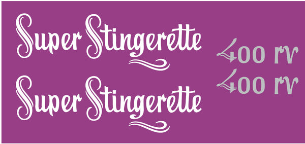 1973 Scorpion Super Stingerette 400 rv Hood Decals