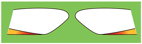 1999 Arctic Cat Sno Pro White Side Hood Decals
