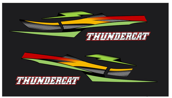 2000 Thundercat Arctic Cat Side Hood Decals