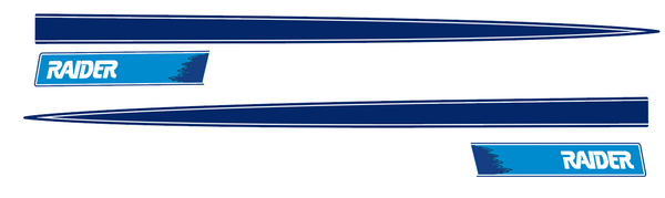 1974 Raider Hawk Body Stripe Decals