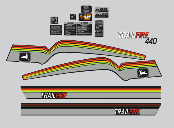 1980 John Deere Trailfire Decal Set