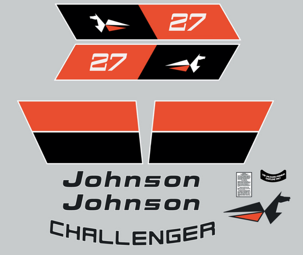 1973 Johnson Challenger  27 Decal Kit