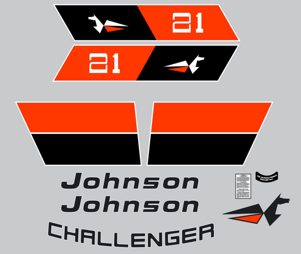 1973 Johnson Challenger 21 Decal Kit