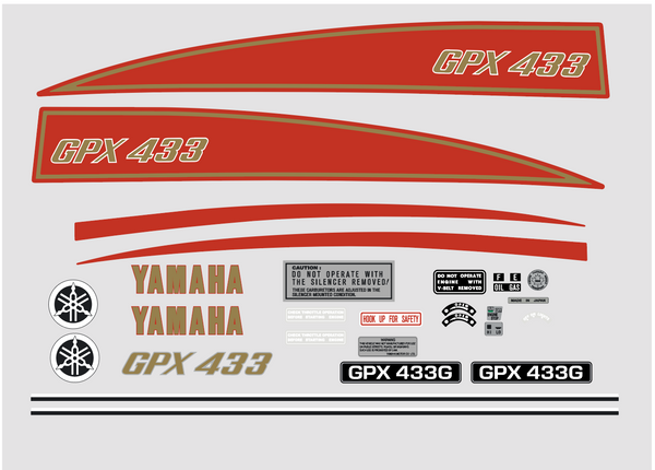 1975 Yamaha GPX Decal Set