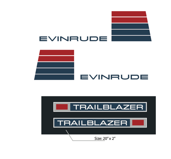 1973/74 Evinrude Trailblazer Decals