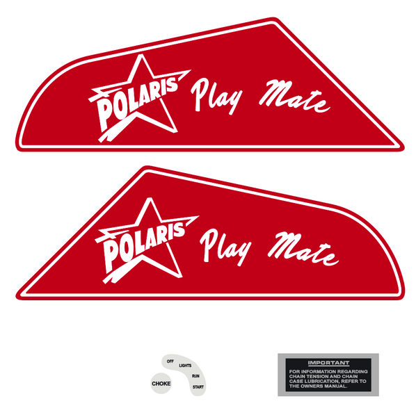 1969 Polaris Playmate Decals