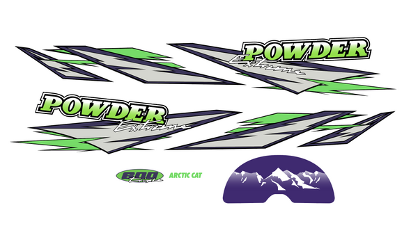 1997 Powder Extreme Arctic Cat Hood Decals