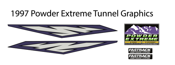 1997 Powder Extreme Arctic Cat Tunnel Decals