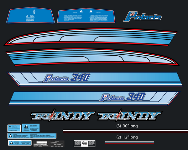 1980 Polaris 340 Indy TXL Decal Kit