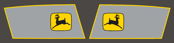 1976-77 John Deere Liquifire Hood Decals