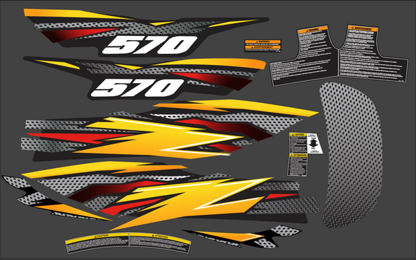 2003 Arctic Cat Boss Cat 570z Decal Kit