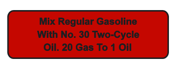 1968 Arctic Cat Cougar Gasoline Decals