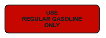 1968 Arctic Cat Cougar Gasoline Decals
