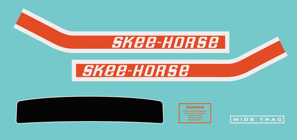 Skee-Horse 1969 Hood Decals