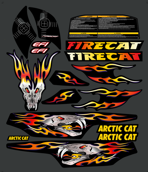 2003 Arctic cat Saber Cat Firecat Decal Kit