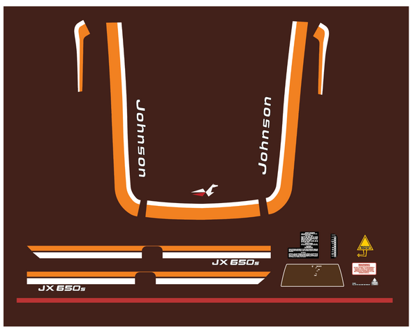 1975 Johnson JX 650s Decal Kit