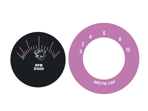 1972 Arctic Cat Tachometer Gauge Decal