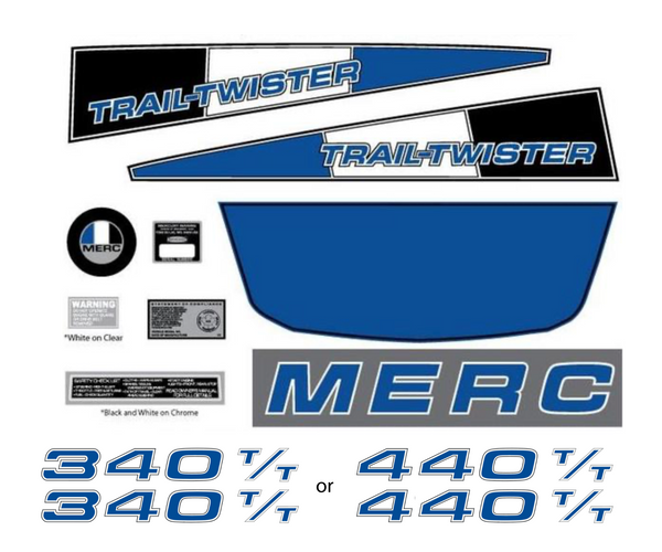 1975 Mercury Trail Twister Decal Set