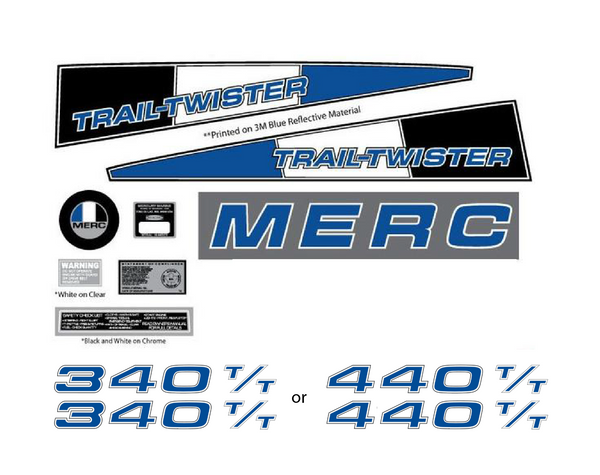 1976 Mercury Trail Twister Decal Set