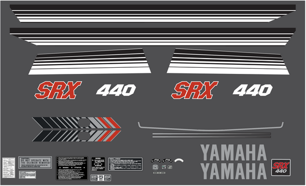 1981 Yamaha SRX 440 Decal Kit