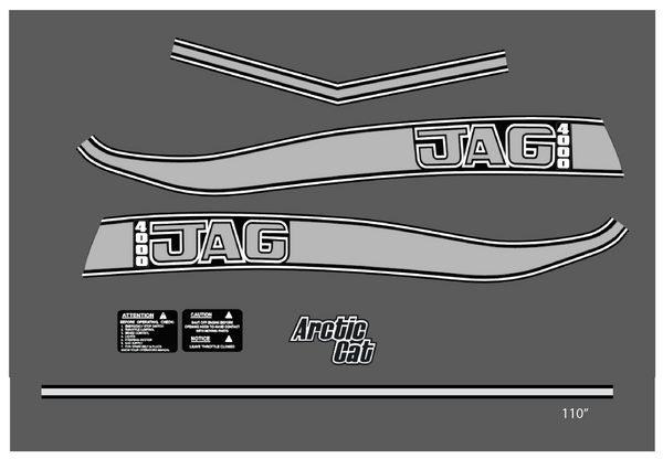 1976 Arctic Cat JAG Decals